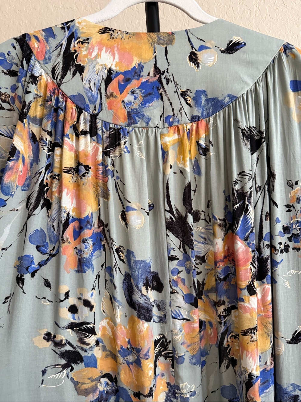 Bluheaven Blue Sage Floral Maxi Kimono Duster Boho Oversized NWOT - Picture 11 of 13